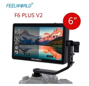 USA FEELWORLD F6 Plus V2 6'' 1920x1080 4K HDMI 3D LUT DSLR Camera Field Monitor - Picture 1 of 13