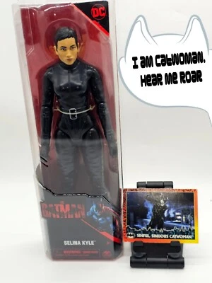Figura de acción coleccionable The Batman Selina Kyle 12" con tarjeta de película retro - DC Com Foto 1 de 4