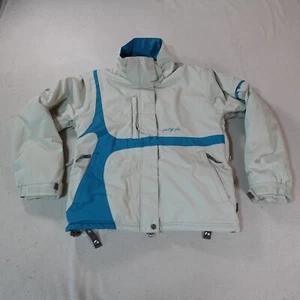 686 Jacket Womens Medium White ACE Full Zip Waterproof Snowboarding Ski Outdoor - Picture 1 of 17