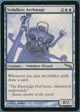 Vedalken Archmage Mirrodin PLD Blue Rare MAGIC MTG CARD (ID# 166167) ABUGames