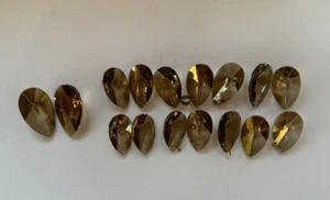 Vintage Chandelier Smoky Drop Dangle Crystal Prisms - Picture 1 of 5