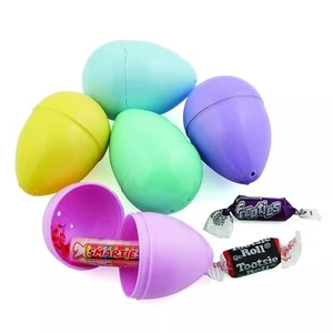 100 PIECE BULK Easter Eggs Filled with Candy -Assorted Candy- EASTER/EASTER HUNT - Picture 1 of 2