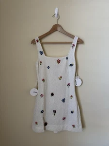 Staud New Le Sable First Bloom Mini Dress Medium - Picture 1 of 6