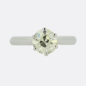 1.30 Carat Diamond Solitaire Engagement Ring - Picture 1 of 4