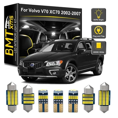 16x Interior LED Light Bulbs License plate For Volvo V70 XC70 2002-2007 White - Изображение 1 из 4