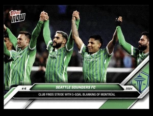 2024 Topps NOW MLS 5-Goal Blanking #34 Seattle Sounders - Picture 1 of 2