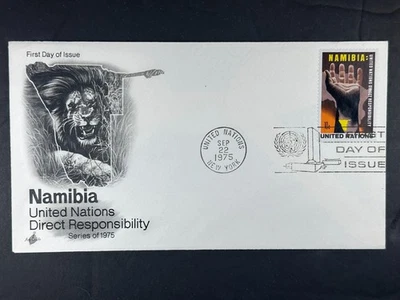 UN FDC 1975 10c NAMIBIA UN Direct Responsibility Unaddressed Artcraft  a356 - Image 1 of 2