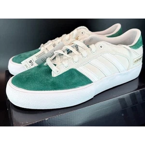 Adidas Matchbreak Super White College Green Skateboarding Sneakers Mens Size 9.5 - Picture 1 of 8