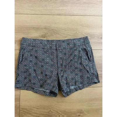 Ella Moss Womens Shorts Size 4 Blue Black Geometric Print Casual Summer - Image 1 of 3