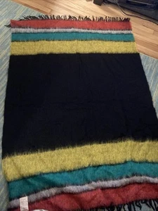 Vintage Cape Mohair “Super Weave” 100% Mohair Pile Blanket Made In South Africa - Picture 1 of 4
