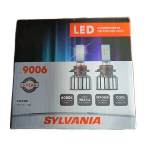 Sylvania 9006 LED Powersports / Fog Lights Two-Bulb Set 60000K #9006SL.BX2 - Picture 1 of 1
