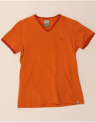 NIKE Womens T-Shirt Top UK 8/10 Small Orange BF04 - Image 1 of 3