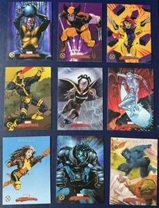 2007 Marvel Masterpieces X-MEN FOIL Chase set di carte (9) mazzo superiore parallelo - Foto 1 di 11