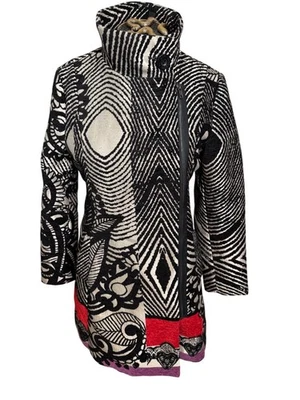 De Colección Artsy Desigual We love Mujer 40 Tapiz Retazos Gabardina Chaqueta Retro Foto 1 de 4
