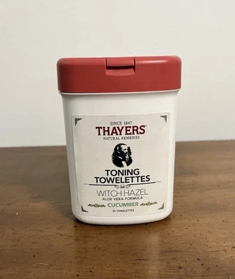Toallitas tonificantes de pepino fórmula aloe vera bruja 3 Thayers 75 en total Foto 1 de 3
