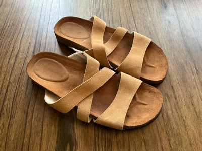 Bearpaw  Sandals Caramel / Beige Suede Sandals - Image 1 of 4