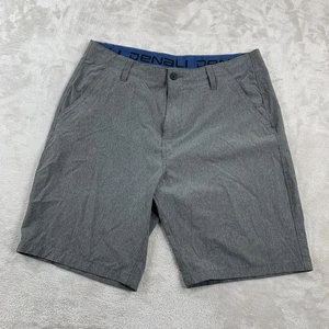 Denali Shorts Herren 34 grau Chino Flat Front Stretch Zip Fly Wandern Outdoor - Bild 1 von 9
