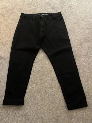 Ladies Black Relaxed Skinny Jeans Size 16 (34” Waist) - Image 1 of 2