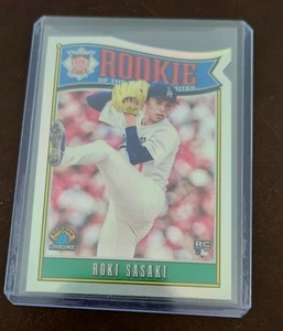 2025 Bowman Chrome Roki Sasaki Rookie of The Year Favorites #ROY-10 RC Dodgers - Picture 1 of 2