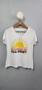 L/XL Damen Grafik T-Shirt - "Every Little Thing is Gonna Be All" - Bild 1 von 4