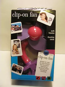 Tee-Zed Clip On Fan mit weichen Glatzen und flexiblem Hals rot ***Neu im Paket*** - Bild 1 von 2