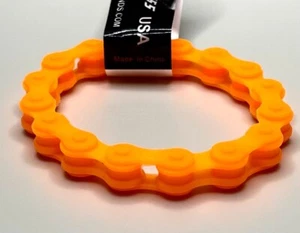 PULSERA CADENA NARANJA MOTOCROSS NUEVA - Imagen 1 de 3
