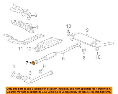 Saturn GM OEM 02-07 Vue escape-pre-silenciador resonador y junta de tubo 22685135 Foto 1 de 2