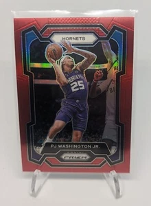 2023-24 Panini Prizm P.J. Washington #/299 Red Prizm Hornets Mavericks Finals - Picture 1 of 3