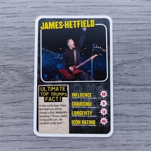 James Hetfield (Metallica) - Kerrang Rock Legends Top Trumps Karte von 2014 - Bild 1 von 2