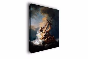 Christ In The Storm Rembrandt Painting Giclee Canvas Print Art Home Decor Wall - Picture 1 of 6