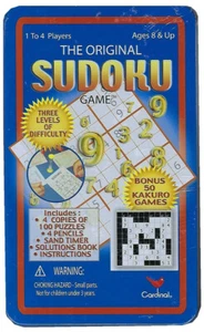 The Original Sudoku Game; in a Tin (Cardinal; 2005) - NIB - Picture 1 of 2
