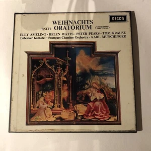 SET 346-8 WBg Bach Weihnachts Oratorium Christmas Munchinger Decca 3LP - Picture 1 of 4