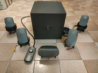 Logitech z5300 casse 5.1 PC PlayStation Xbox GameCube DVD CD MP3 - Immagine 1 di 4