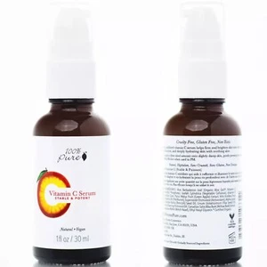 Suero facial antienvejecimiento 100 % puro de vitamina C vegano 1 oz - Imagen 1 de 5