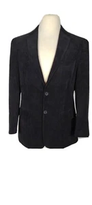 Vittorio St.Angelo EUC Mens Sz 40R Black Corduroy Sport Coat B29 - Picture 1 of 12