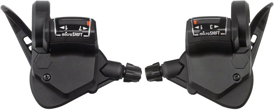 microSHIFT TS38 Thumb Shifter Set 7 Speed Triple Optical Gear Indicator - Image 1 of 1