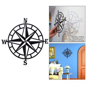 11 Inch Metal Decorative Wall Compass Decor Bedroom Living Room Bedroom Garden - Picture 1 of 7