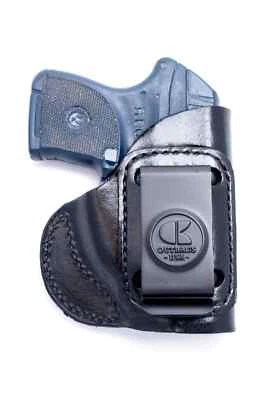 Ruger LCP w/ Crimson Trace | Full Grain Leather IWB Conceal Carry Inside Holster - Image 1 of 4