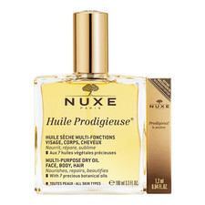 NUXE OLIO SECCO HUILE PRODIGIEUSE 100ML + NUXE PRODIGIEUSE LE PARFUM 1,2 ML IN O