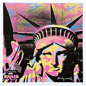 ANDY WARHOL - Estatua de la Libertad - edición firmada, numerada. 104/500, 50x50 cm, CMOA - Imagen 1 de 6