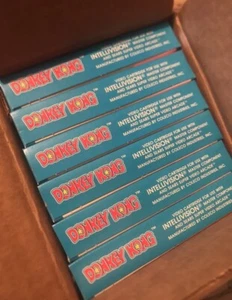 Nintendo Donkey Kong Intellivision Intv 1982. Factory Box 6 sealed units.Genuine - Picture 1 of 9