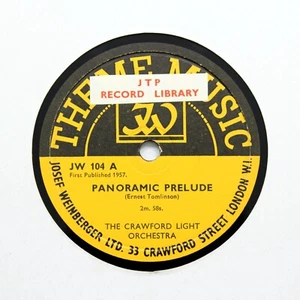 DAS CRAWFORD LICHTORCHESTER ""Panorama-Präludium"" (E) THEMENMUSIK JW-104 [78 U/MIN] - Bild 1 von 1