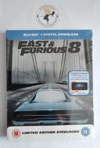 Fast & Furious 8 Limited Edition Blu-ray Steelbook *Vin Diesel & Jason Statham* - Picture 1 of 14