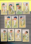 1926 JOHN PLAYER & SONS CRICKETERS CARICATURES BY RIP 11 TOBACCO LOT CARD