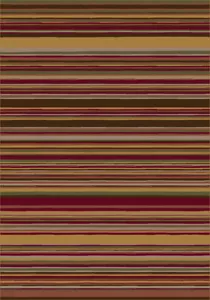 Milliken Pink Bars Lines Rows Traditional-European Area Rug Striped Lola Coral - Picture 1 of 7
