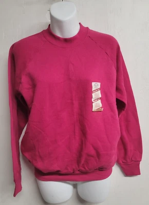 Moletom feminino vintage 1992 Fruit Of The Loom casualwear lã tamanho P EUA NOVO - Imagem 1 de 4