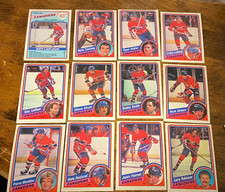 1984-85 O-Pee-Chee  MONTREAL CANADIENS 19 CARD TEAM SET/LOT