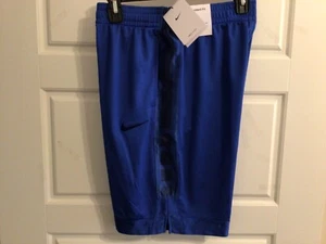 Nike Boy's Elite Stripe Basketball Shorts Royal Blue/ Black XL - Picture 1 of 3