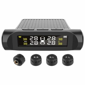 4 External Sensor Car TPMS Tire Pressure Temp Monitor System LCD Digital Display - Picture 1 of 13