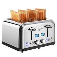 ikich CP179A 4-Slice Stainless Steel Toaster